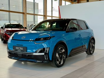 Nissan Micra MICRA 52 kWh 150 [KM] EVOLVE PLUS, NIEBIESKA TAPICERKA, FELGI 18" SPORT   R.